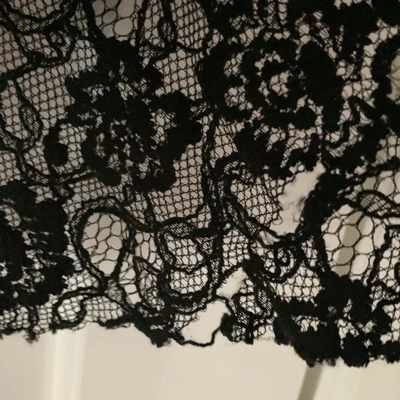 Free People gray and black lace shirt sz Small - Picture 9 of 9